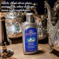 Goddard'S Silver Polish for Sterling Silver and Silver Plate, Liquid Cleaner and Polish for Silver Jewelry, Silverware, and Antiques - All-In-One