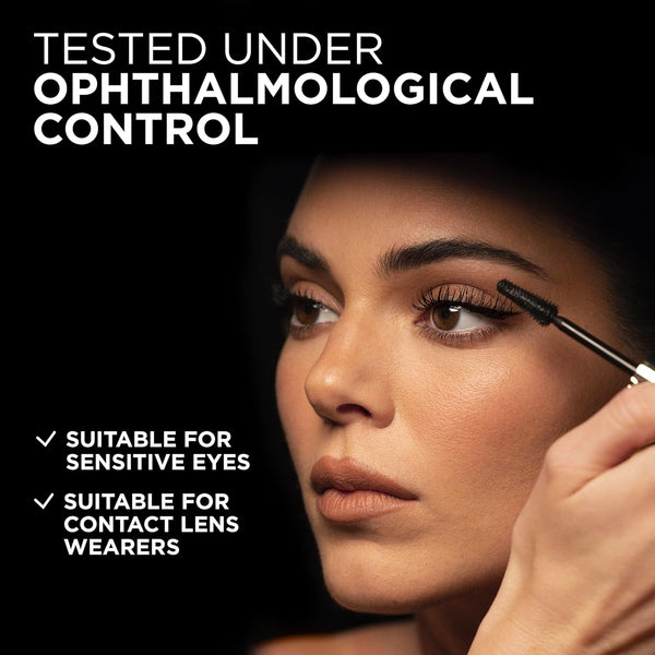 L'Oreal Paris Voluminous Panorama Mascara, Volumizing and Lengthening Mascara, Washable Longwear and Smudge Resistant Make Up, Blackest Black,
