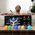Bath Bombs for Men - Gift Set of 8 Scented Organic Handmade Bath Bombs of 2.5 oz with Natural Essential Oils, Unique Strong Manly Scents, for