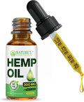 NATURE'S BENEFICIALS Organic Hemp Oil Extract Drops, 300Mg - Omega Fatty Acids 3 6 9, Non-Gmo Ultra-Pure CO2 Extracted