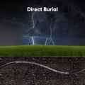 Cat 6 Outdoor Ethernet Cable 150 Ft, 24AWG 10Gbps Cat6 Cable Cord Waterproof Direct Burial LLDPE UV Jacket, Internet Network Cable with 40 Ties