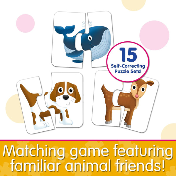 The Learning Journey: My First Match It! - Head and Tails - 15 Self-Correcting Animal Memory Matching Puzzles Games - Educational Activities for