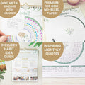 Bloom Daily Planners Hanging Habit Tracking Calendar â Undated 12 Month Inspirational Habit Tracker for Daily, Weekly & Monthly Goals (8â X 10â)