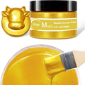 Matio Acrylic Paint Metallic Gold, 120ML Pearlescent Effect Gold Paint, Non Toxic Non Fading Gold Leaf Paint for Art Painting, Handcrafts, Canvas,