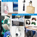 SOKUSIN Headphone Stand Headset Holder - Adhesive Gaming Earphones Hanger, Universal Desk Wall Mount Hook for All Headphone/Controller, Compatible