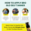 Self Tanner for the Boys - Quick Application Foam Mousse Easy Sunless Tan for Face and Body Oil Free Water Based Faster Skin Drying Natural Sun