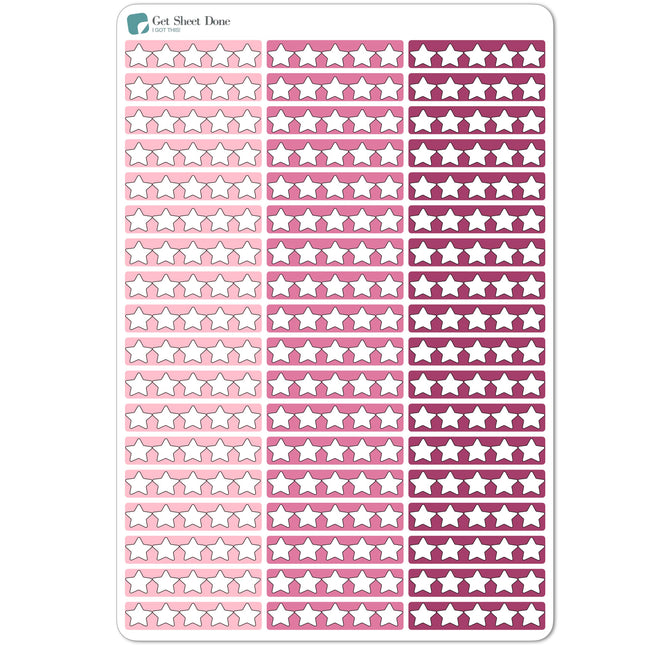 Habit Tracker Planner Sticker 30 Stickers per Sheet -Health Goal Tracking Planning Productivity - Bujo Vertical - Todo T