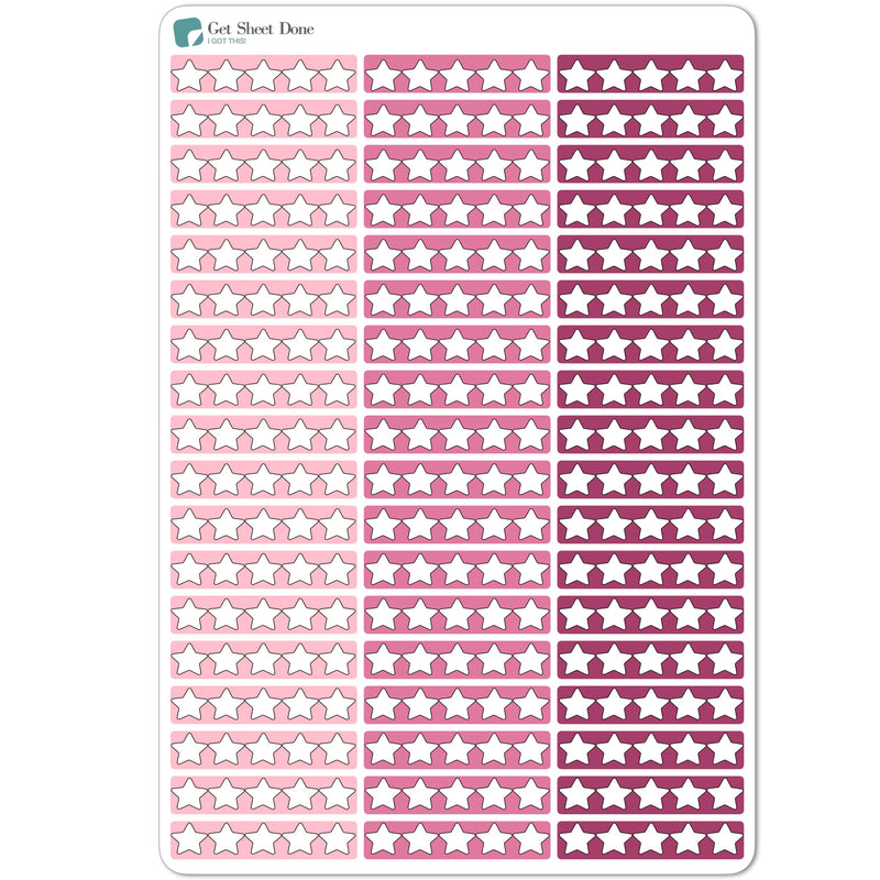 Habit Tracker Planner Sticker 30 Stickers per Sheet -Health Goal Tracking Planning Productivity - Bujo Vertical - Todo Todo Checkbox Checklist