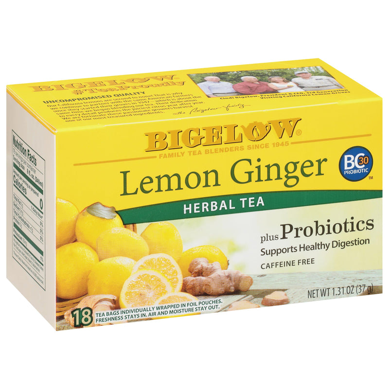 Bigelow Tea, Tea Herb plus Lemon Ginger (Caffeine Free), 18 Count
