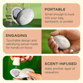 Lifelines Scent-Infused Grounding Stones, 2-Pack, Flow Pack - Portable Fidgets for Adults with Essential Oil Blend & Diffusion Stones for Sensory
