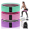 Non-Slip Fabric Resistance Bands for Working Out, Loop Exercise Bands for Booty Leg, Butt, Glute, Stretch Workout Bands for Women & Men, Hip
