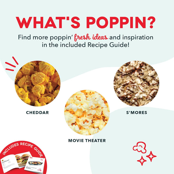 DASH Fresh Pop Popcorn Maker - Oil-Free, Air Popcorn Popper - With Measuring Cup & Recipe Guide - Perfect for Movie Nights - 16 Cups, Aqua Aqua 16