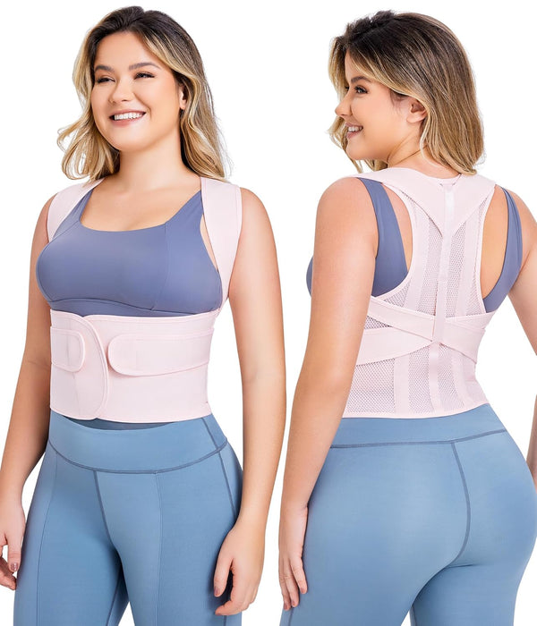 URSEXYLY Back Brace Posture Corrector for Women Adjustable Shoulder Straightener Full Back Support Upper and Lower Back Pain Relief,Spine Back