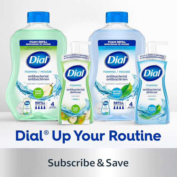 Dial Antibacterial Foaming Hand Soap Refill, Spring Water, 52 Fl Oz (Pack of 1)