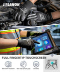 LANON Safety Work Gloves for Men and Women, 18 Pairs Mechanic Black Working Gloves with Grip Odorless PU Coated, Seamless Knit, Full Fingertip