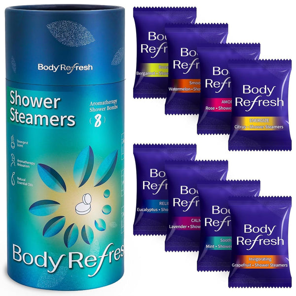 Shower Steamers for Men - 8 Pack Shower Bombs with Essential Oils, Self Care Birthday Father'S Day Dad Gifts for Husband from Wife, Daughter, Son