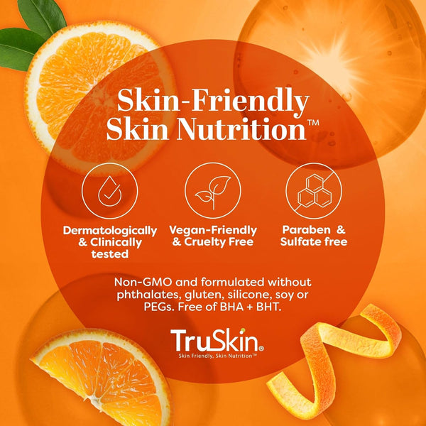 Truskin Vitamin C Serum for Face â anti Aging Formula with Vitamin C, Hyaluronic Acid, Vitamin E â Brightening Serum â Improve Appearance of