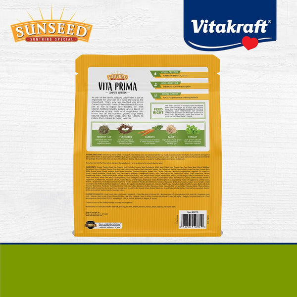Sunseed Vita Prima Complete Nutrition Guinea Pig Food, 4 LBS (59770)