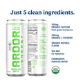 ARDOR ENERGY Sparkling Water 6 Pack Sampler. 100Mg Organic Caffeine from Green Tea & 200Mg Organic L-Theanine (Focus & Calm). No Sugar. No