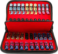 HERSENT Pocket Knife Storage Case,Folding Knife Pouch Carrier Holder,40 Slots Small Knife Carrying Cases,Versatile Knife Collection for