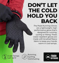 Tough Outdoors Running Gloves - Touch Screen Ski Glove Liners - Men'S Winter Gloves - Glove Liners for Cold Weather