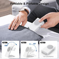 Wireless Charging Station with 20W USB C Adapter, 3 in 1 Magnetic Foldable Travel Charger Stand for Iphone 16 15 14 13 12 Series, Compatible with
