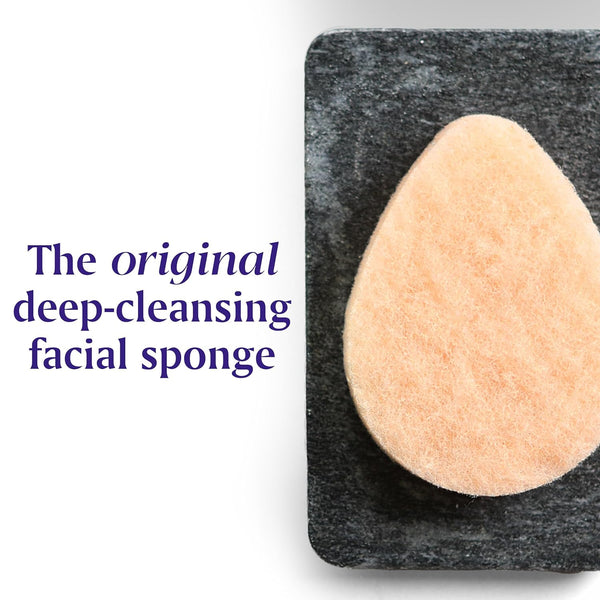Buf-Puf Gentle Facial Sponge, Dermatologist Developed, Removes Deep down Dirt & Makeup That Causes Breakouts and Blackheads, Reusable,