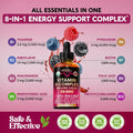 USDA Organic Vitamin B-Complex B5 Pantothenic Acid | B12 Methylcobalamin | B1 Thiamine | B6 Pyridoxine | B7 Biotin | B9 Folic | B3 Niacinamide - B