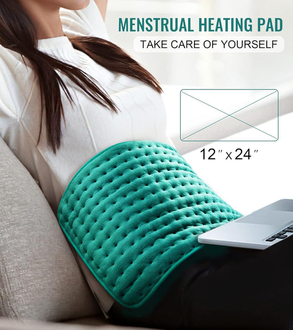 Electric Heating Pads for Back Neck Shoulder Pain Relief, Gifts for Women, Men, Mom, Dad, Christmas, Mothers Day, Fathers Day with Auto Shut off &