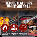 Chef Master 05004CM Ceramic Gas Grill Self Cleaning Briquettes, Replacement for Lava Rocks, Cleaner Cooking, Gas Grill Briquettes for BBQ Grill