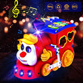 Baby Toys for 1 Year Old Boy Girl Gift Musical Train Baby Toys 6-12 12-18 Months,Early Educational Learning Montessori Kids Toys with Blocks/Light
