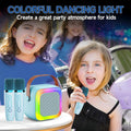 Mini Karaoke Machine for Kids Teen Adults, Kids Karaoke Machine with 2 Wireless Microphones and LED Lights Toys for Christmas Birthday Party,