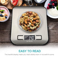 Ultrean Food Scale, Digital Kitchen Scale with LCD Display, Weight Grams and Ounces for Baking Cooking and Meal Prep, 6 Units with Tare Function,
