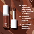 E.L.F. Camo Liquid Bronzer & Contour, Silky Highly Pigmented Formula, Creates a Long-Lasting Bronzed Glow & Natural Look, Vegan & Cruelty-Free, 3