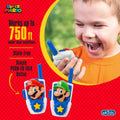 Super Mario Bros Walkie Talkies Kids Toys, Long Range, Two Way Static Free Handheld Radios, Designed for Indoor or Outdoor Games for Kids Aged 3
