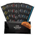 Live Bearded Beard Oil and Butter Grooming Kit Sample Pack with Comb, Bonus Gift - All-Natural Ingredients Shea, Argan, Jojoba - Growth Support -