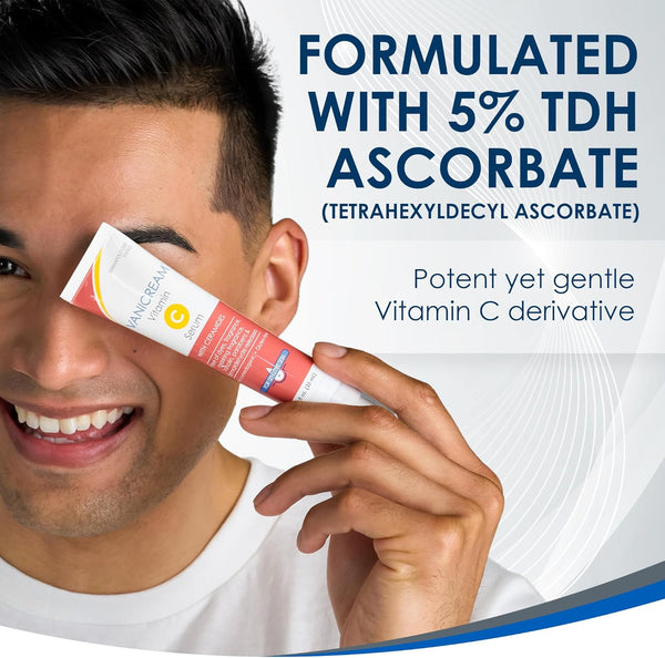 Vanicream Vitamin C Serum, 1.2 Fl Oz, Formulated without Common Irritants for Sensitive Skin, Milky and Lightweight Brightening Serum, Hydrates &