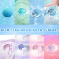 Bath Bombs for Kids with Surprise Inside, 8 Pack Bath Bombs with Frozen Toys, Princess Jewelry & Cross-Body Bag, Natural Fizzy Bubble Bath Balls