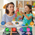 WOWNOVA 48PCS Tetra Tower, Fun Balance Stacking Building Blocks Board Game for Kids, Adults, Friends, Team, Classroom, Dorm, Family Game Night and