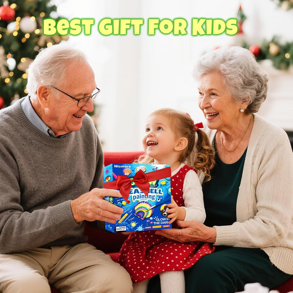 Nicmore Kids Sea Shell Art & Crafts: Glow in the Darkness Painting Kits Crafts for Age 4-6 4-8 8-12 Gift for Boys Girls Art Supplies Activities