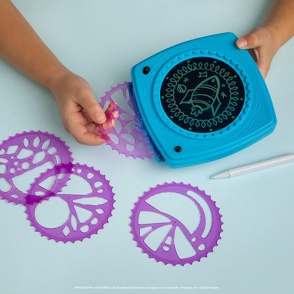 Spirograph Doodle Pad– Arts and Crafts, Scratch Art, LCD Writing Tablet for Kids, Kids Toys, Art Supplies, Drawing Kit, Spiral Art, Double-Sides