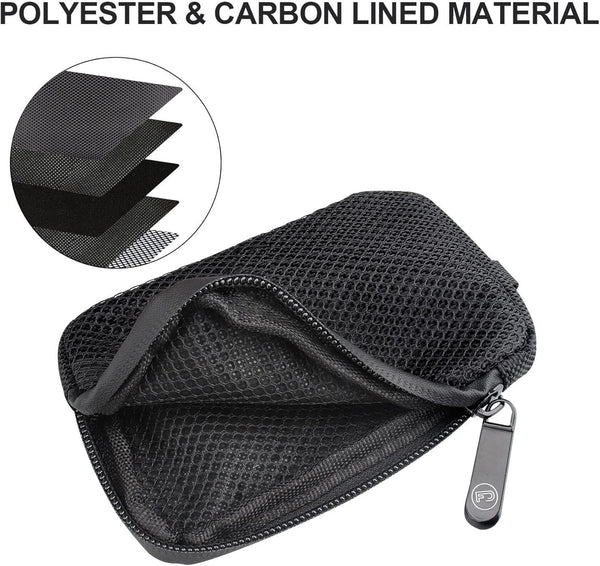 FIREDOG Smell Proof Pouch Bags for Travel Storage Black