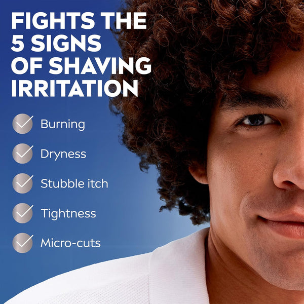 NIVEA MEN Sensitive Soothing Post Shave Balm with Vitamin E, Pro-Vitamin B5 and Chamomile Extract, Skin Care Gifts for Dad, Alcohol Free after