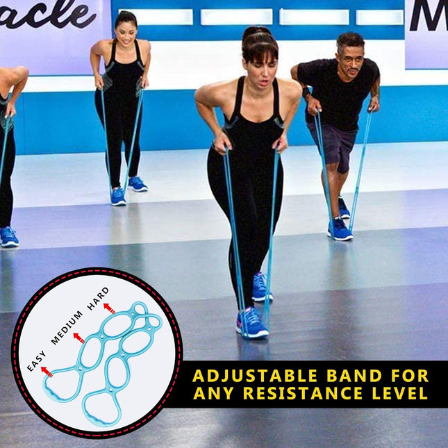 Walk at Home Workout Bands 7 Ring Adjustable Resistance Bands for Working Out Home Workout Walking Exercise Workout Band