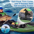 Kayak Track, Kayak Low Profile Track for Fishing Rod Holder, Kayak Track Accessories for Cup Holder, Kayak Accessories Mount Track, Kayak Rail