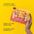 Burt'S Bees Gifts Ideas, Tips and Toes Kit, 6 Travel Size Products - Pomegranate Moisturizing Lip Balm, 2 Hand Creams, Foot Cream, Cuticle Cream,