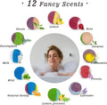 Bath Bombs, 12PCS Bath Bomb Set for Women Gift, Natural Organic Bath Fizzy Bomb with Pure Essential Oil, Relaxing Mini Bathbombs with Reusable
