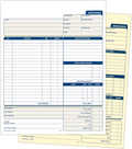 Adams Job Invoice Forms, 2-Part Carbonless, for Service and Repair Billing, 100 Individual Sets per Pack (NC2817), White, 8-1/2 X 11Inches