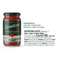 Bionaturae Organic Tomato Paste - No Salt Tomato Paste, Tomato Paste in a Jar, Keto Friendly, Non-Gmo, USDA Certified Organic, No Added Sugar, No