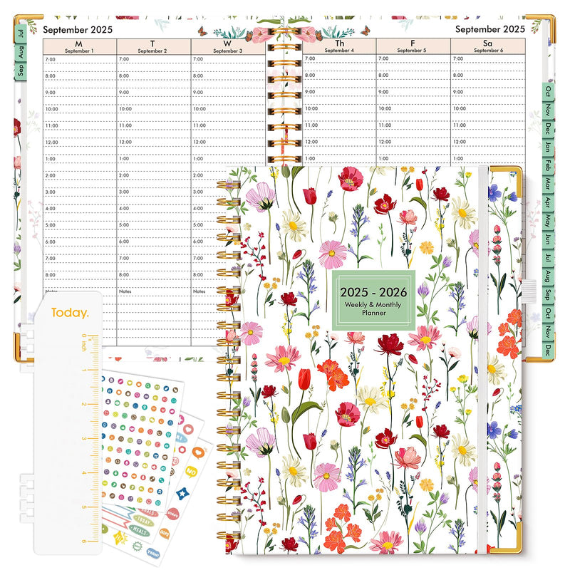 2025 Appointment Book, 2025 Academic Planner 18 Months Weekly and Monthly (January 2025 - June 2026), 8.5"X11" Daily Hourly Planner 60-Minute Time